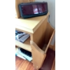 Image 2 : Wooden Bedside Table  (28W, 30T) w/ Assorted Religious Themed Reads, Alarm Clock 