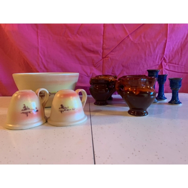 Lot of Vintage Hand Made Pottery