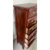 Image 2 : French Provincial Tall Boy Dressing Table 55x23 Cherry Oak