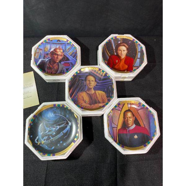 Star Trek Collectible Plate Collection, 5  Pcs 