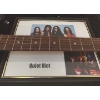 Image 3 : Framed & Signed Squier Stratocaster Electric Guitar Autographed By Quiet Riot Heavy Metal Band-Album