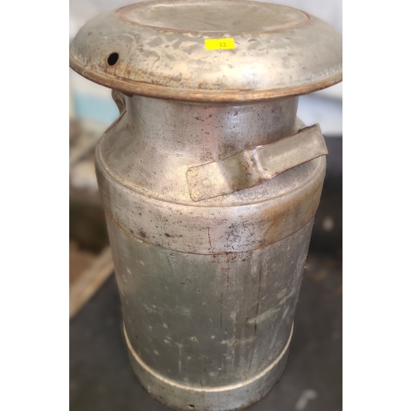 Vintage Milk Can 12" Diameter Top, 20 T 