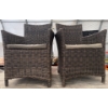 Image 6 : Seven Piece Grey Rattan Patio Out Door Dining Set Featuring A Rectangular Table & Six Wicker Chairs