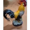 Image 1 : Rooster Resin Statue with Orange Hackle 23 T, 13 W, 8 L 