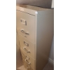 Image 2 : Metal 4 Drawer Filing Cabinet 15 W, 18 D, 52 T, Also Includes 2 Accordion Style Storage Cases