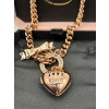 Image 2 : Rose gold Juicy Couture Heart and logo toggle charm necklace
