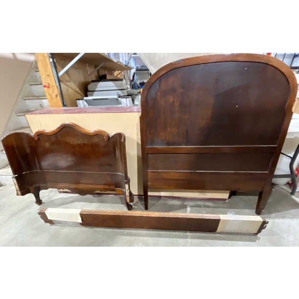 Mahogany Single Bed (frame) Art Nouveau 1910