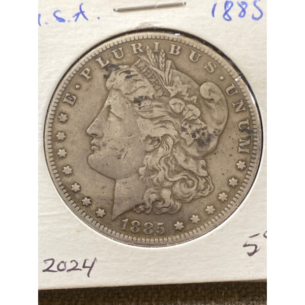 1885 Morgan Silver Dollar, United States Mint