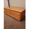 Image 2 : Solid Oak Console Cabinet w/ 4 Drawers 41x19x17