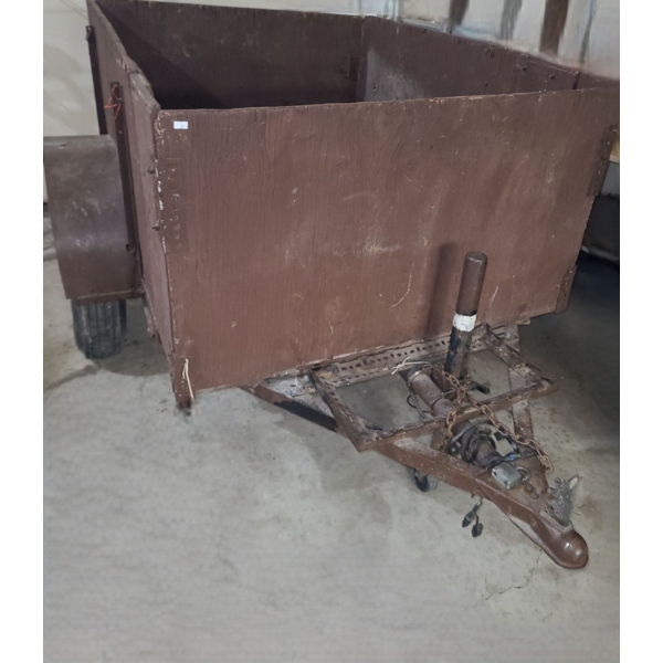 Trailer- Wooden Box Size: 44 W, 58 D, 25 T