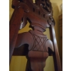 Image 2 : Large Hand Carved Wooden Easel, Damage - 84T