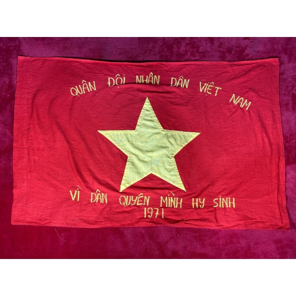 People's Army of Vietnam Flag 1971 and East Germany Flag