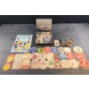 Image 1 : Beer Coaster Collection,1964 Disney Card Game. Paper Doll Book and Assorted Trinkets and Treasures