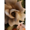 Image 2 : Roses: Capodimonte Roses (One Has Broken Leaf), Bassano Mauve Vase 7 W, 5 T, Small Chips on All