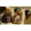 Image 4 : Stoneware Pottery Canisters 6T w/ Real Ukrainian Hand Painted Eggs & More 