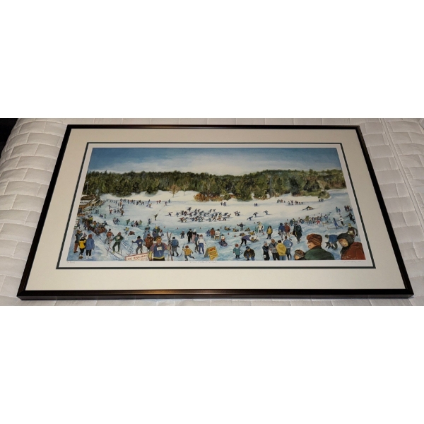 Framed Art Print "Lakeside St.Albert" by Steven Teeuwsen  32x23"tall