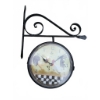 Image 4 : Decorative Lot: Pumpkin Tray, Wall Clock, Metal Panel