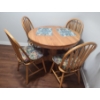 Image 1 : Dining Table 42" Diameter, 30 T and 4 Chairs 17 W, 17 D, 38 T