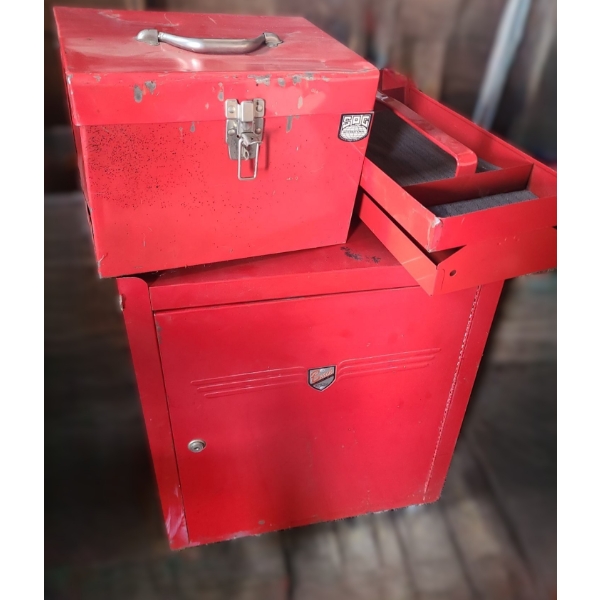 - Toolboxes: Beach w/ Wheels 21.5 W, 12 D, 26.5 T, Smaller: 13.5 W, 10 D, 10 T, Trays