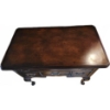 Image 3 : Wooden Side Table with Three Drawers, 32" W x 17" D x 28" H
