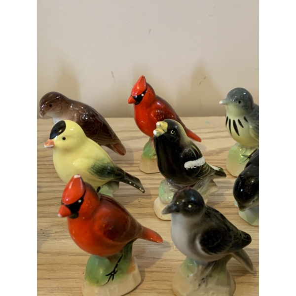1940s 1950s Tetley Tea Japan Hand-Painted Ceramic Animal Figurines Birds Mammals 