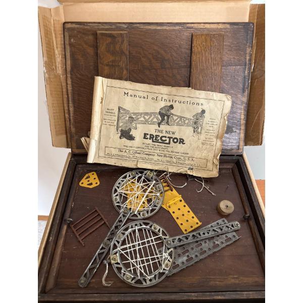 Classic American Construction Toy By Alfred Carlton Gilbert, Antique Erector 