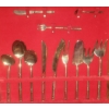 Image 2 : Bronze Set Of Assorted Cutlery w/Wooden Carrying Case