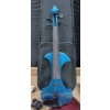 Image 1 : Electric Blue Violin with Bow, Case, and Accessories