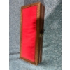Image 2 : 11" Black & White Knife w/ Wooden & Red Fabric Case