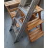 Image 3 : Aluminum 3 Step Ladder, Plant Stands20 w, 23.5 d, 29.5 h & Folding Chair/Ladder 16.5 w, 17 d, 34.5 h