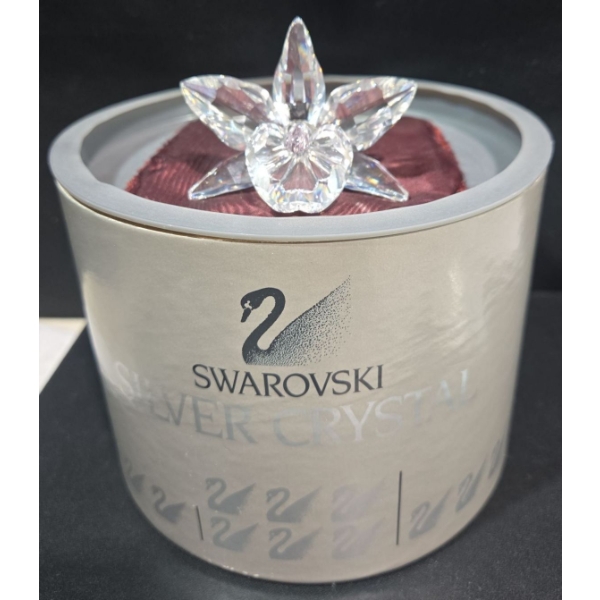 Swarovski Crystal Flower (2 T & 2 L) On A Little Pillow