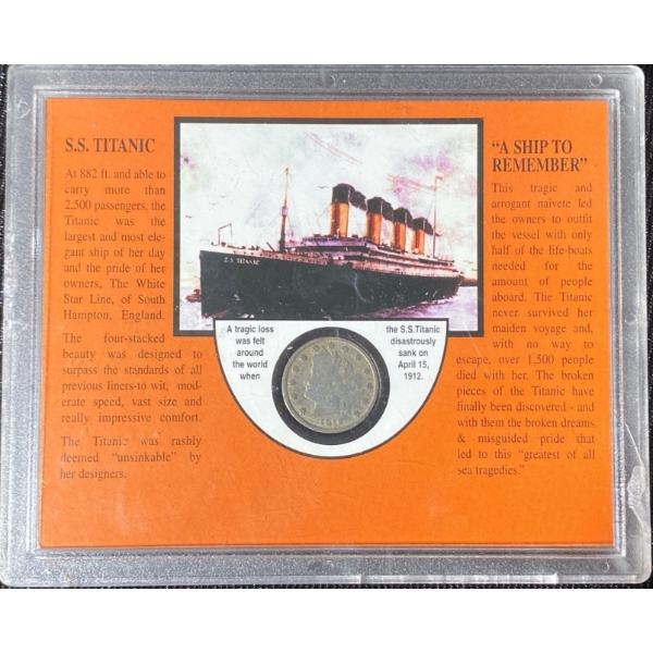 S.S. Titanic Coin Display