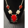 Image 2 : Stamped .925 Semi Precious Stone Necklace and Earring Set
