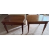 Image 1 : Pair of Wooden Side Tables, 28W, 21T 