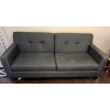 Image 4 : Rosealeen Grey Upholstered Sofa w/ Button Tufted Detailing  