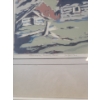 Image 2 : Cabin in the Mountains Painting (19" x 20"  Inches Before Frame)