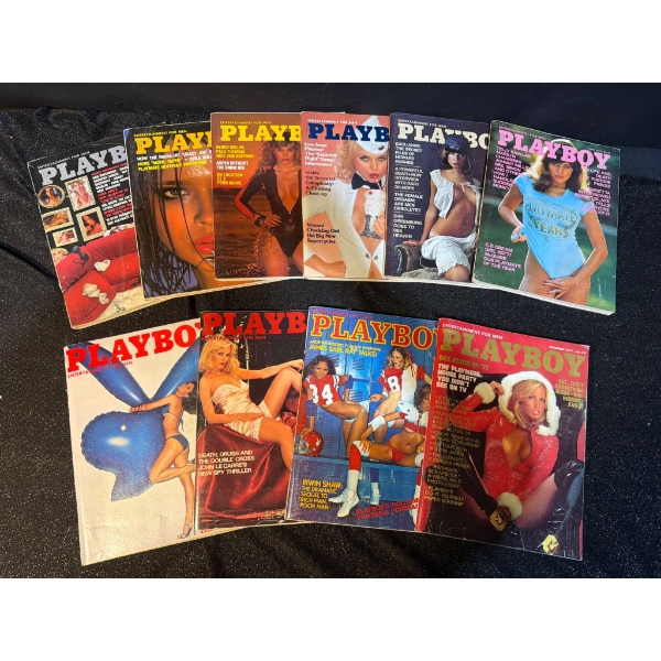 Playboy Magazines from 1976-1978