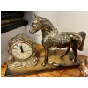 Image 2 : 2 x Vintage 1950s Horse Mantle Clocks (some damage done to one horse shown in pictures)