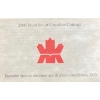Image 5 : 2000 Canadian Proof Set With Fine Silver Dollar 92.5% Silver 1.69 Troy Ounces