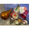 Image 2 : Mercury Glass Hand Painted Jumbo Art Deco Christmas Ornaments & More