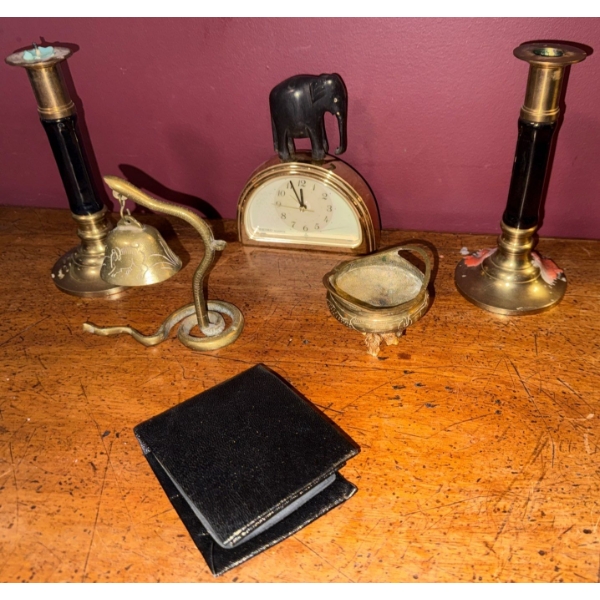 Unique Brass Bell Candlestick Holders Genuine Leather Wallet Mini Cauldren & more