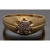 Image 1 : 10k Gold Ring w/ Colorless Stone Cluster - Weighs 3.0g 