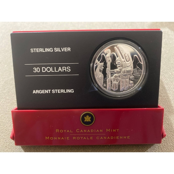 2005 $30 Sterling Silver Coin by Royal Canadian Mint