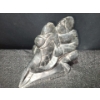 Image 1 : Soapstone Carving of Man Wrestling Seal, Artist: Markoosie Anauta, 2.5 W, 6.5 D, 6 T 
