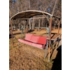 Image 2 : Upholstered 3 Seat Garden Swing w/ Covered Shelter