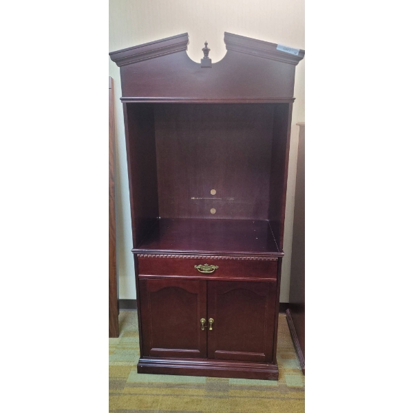 Tv Display Cabinet with Upper Shelf and Lower Storage
