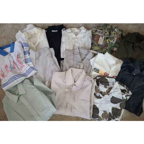 Women's Blouses (Sizes M and L) and Mcbrine Carry-On Rolling Suitcase 13 W, 8 D, 20 T