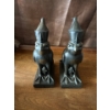 Image 2 : Anubis Egyptian Revival Book Ends w/ Stash Spot Faux Book 12T