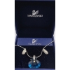 Swarovski Crystal Necklace with Blue Pendant 8inch