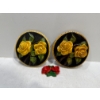 Image 1 : Chalk Flowers, Yellow and Red Roses